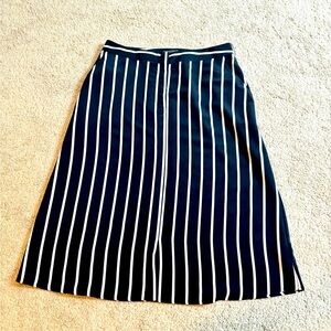 Striped a-line skirt